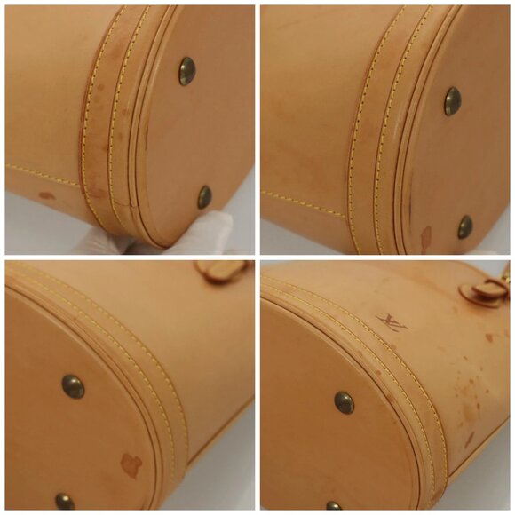 LOUIS VUITTON Nomad leather Bucket PM Shoulder Bag Beige M85001 LV Auth 132875 - Picture 15 of 16